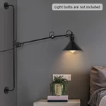 Swing Arm Wall Lamp Plug Light Fixture Sconce Reading Bedroom. Fixed Price $89.93.