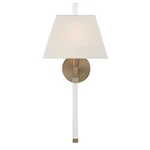 Aged Brass One Light Wall Sconce From The Renee Collection. Fixed Price $228.00.