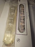 Vintage New-bel Air Lighting Acryllic Vanity Bar Polished Brass 3 Lights. Fixed Price $100.00.