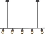 Matte Black 5-LIGHT Led Linear Track Lighting Mid Century Industrial Style. Fixed Price $263.99.