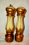Vintage Italian Florentine Gilt Pepper Grinder Salt Hollywood Regency 1960S. Fixed Price $78.53.