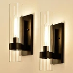 Black Indoor Wall Sconces Set Of Two, Bathroom Vanity Light Fixtures Over Mir.... Fixed Price $107.28.