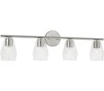 Capital 145041BN-524 Dena Vanity, 4-LIGHT 400 Total Watts, Brushed Nickel. Fixed Price $75.02.