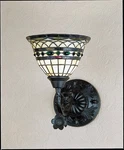 Meyda Tiffany 27390 Roman 14"W Light Wall Sconce - Glass. Fixed Price $295.20.