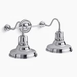 Kohler Hauksbee 2-LIGHT Wall Sconce Polished Chrome K-32286-CPL. Fixed Price $249.99.