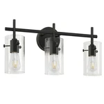Indoi Bathroom Fixtures, Matte Black 3-LIGHT,. Fixed Price $62.89.