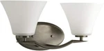 Progress P2005-20W Bravo 2-LIGHT 17" Antique Bronze Bath Vanity Wall Etche. Fixed Price $55.25.