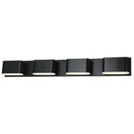 Abra Lighting 8 Metal Vanity Fixture, Black 20047WV-BL-BIANCA. Fixed Price $530.00.