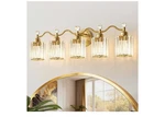 Bathroom Vanity Fixtures 5-LIGHTS, Gold Crystal For. Fixed Price $110.00.