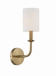 Crystorama Lighting Group BAI-A2101 Bailey 16" Tall Wall Sconce Brass. Fixed Price $98.00.