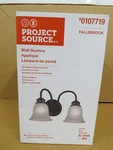 Project Source Oil Rubbed Bronze Finish Fallsbrook Wall Sconce 010779 Nos. Fixed Price $24.99.
