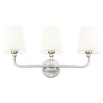 Metwet Bathroom Fixtures, Brushed Nickel Vanity Lights With Flared Whit.... Fixed Price $145.04.