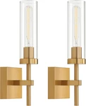 Gold Battery Operated Wall Set Of 2, Wireless With Remote. Fixed Price $155.99.