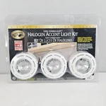 Hampton Bay 120V Combilight Halogen Accent Kit Under Cabinets 3 Count New. Fixed Price $69.85.