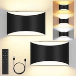 Folksmate Battery Operated Wall Sconces Set Of 2, 8000MAH Rechargeable Wirele.... Fixed Price $85.88.