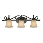 Golden Lighting Belle Meade Rubbed Bronze Vanity 4074-3RBZ. Fixed Price $220.00.