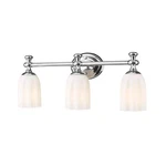 Z-lite Orion 22 In. 3-LIGHT Chrome Vanity-light With Opal Etched Glass Shade. Fixed Price $54.99.