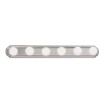 Kichler Independence 36 In. 6-LIGHT Brushed Nickel Transitional Vanity. Fixed Price $37.95.