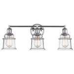 Millennium Lighting 3 Bath VANITY9 Inches Tall And 24 Widechrome. Fixed Price $110.50.