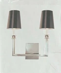 Sonneman Gem Double Sconce Light Fixture. Fixed Price $115.00.