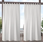 Exclusive Home Cabana Solid Indoor/outdoor Light Filtering Hook-and-loop Tab Top. Fixed Price $54.99.