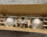 Trans Globe Lighting 2828 Brushed Nickel Four Down Fixture. Fixed Price $59.95.