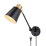 Dimmable Wall Lamp With Plug Cord, Sconces, Swing Arm Light. Fixed Price $45.90.