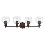 Sunset Lighting Oriana 4-LIGHT Mb Vanity With Clear Seeded Glass F29014-64. Fixed Price $49.99.
