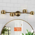 Led Bathroom Fixture, Gold Vanity Lighting Modern Brass 4-LIGHT 29. Fixed Price $60.00.