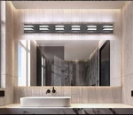 Solfart Modern Led Wall Dimmable 6 Lights-matt Black Acrylic Vanity. Fixed Price $58.99.