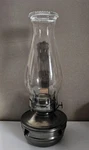 Vintage Tin Oil Lamp W/ Glass Globe Wall SCONCE12.5 Inches Tall Removable. Fixed Price $19.00.