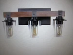 Sunpez 18.5 In. 3-LIGHT Bathroom Vanity Lights Lighting Over Mirror W Shade. Fixed Price $47.45.