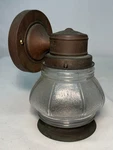 Vtg Nautical Light Fixture Porch Sconce Brass Antique Wall Glass Shade Usa #M33. Fixed Price $49.99.
