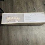 New Allen + Roth Merington 5-LIGHT Brushed Nickel Vanity Bathroom 37.5 Inch. Fixed Price $69.99.