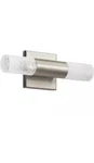 Elan Glacial Glow Led Wall Sconce 2-LIGHT 17" Nickel Modern Indoor Fixture. Fixed Price $114.95.