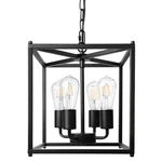 Unicozin 4-LIGHT Black Farmhouse Chandelier, Iron Lantern Pendant Rusti.... Fixed Price $62.22.