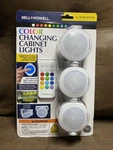 Bell+howell 3-PACK 2.95 Battery Under Cabinet Light Bar W/remote 13 Color. Fixed Price $14.24.
