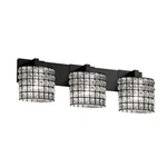 Justice Wire Glass Modular Light 27" Bath Bar, Black WGL-8923-30-GRCB-MBLK. Fixed Price $350.00.