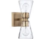 Capital 627522AD-456 Lyra Wall Sconce, 2-LIGHT 120 Total Watts, Aged Brass. Fixed Price $130.17.