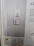 Allen + Roth Casado 4.13" Polished Chrome Modern/contemporary Led Wall Sconce. Fixed Price $30.00.