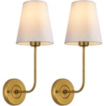 Passica Decor Hardwired Wall Sconces Set Of 2 Vintage Antique Brass,white. Fixed Price $125.58.