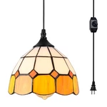 Stepeak Tiffany Hanging Pendant Light - Dimmable Mini Plug Fixture, .... Fixed Price $81.00.