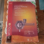 Portfolio Swing Arm Wall Lamp 129674. Fixed Price $44.99.