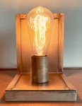 Wall Sconce Corded Plug Lamp By World Market Antique Brass Finish Edison Bulb. Fixed Price $49.99.