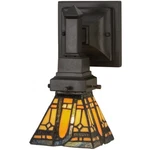 Meyda Lighting 5'W Sierra Prairie Mission Wall Sconce, Mahogany Bronze - 153637. Fixed Price $336.96.