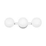 Globe Bathroom Vanity Fixtures, Modern 3 Lights Wall Lighting Chrome, P.... Fixed Price $172.12.