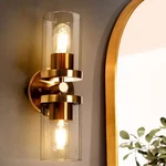 Uolfin 13.8 In. Transitional Cylinder Bathroom Vanity 2-LIGHT Modern Pla. Fixed Price $58.10.