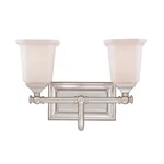 Quoizel NL8602BN Nicholas 2-LIGHT Bath Brushed Nickel Finish. Fixed Price $197.99.