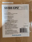 Kichler Madden 3 Light 24"W Vanity Bronze 55185CPZ. Fixed Price $95.00.