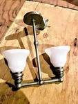Chapman + Myers / Visual Comfort Boston Functional Double Pendant Antique Nickel. Fixed Price $125.00.